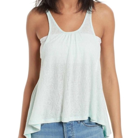 Free People wear me now ribbed halter tank - Picture 2 of 4
